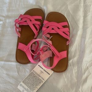 Amazon Essentials Kids Bright Pink Sandals